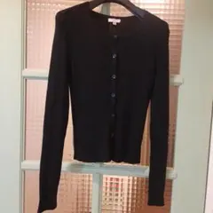 TOCCA 黒 シルク カーディガン M