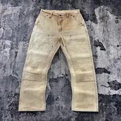 Carhartt ダブルニー 極上フェード 雰囲気抜群 一点物 ヴィンテージ