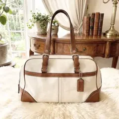 希少✨コーチ COACH ハンプトンズ 11198本革 トートバッグ バイカラー