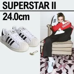 藤井風 adidas SUPERSTAR II 新品 24.0cm ホワイト