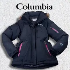【超美品】COLUMBIA TITANIUM リアルファー ダウンジャケットS
