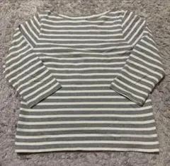 トミーヒルフィガー　カットソー　グレー　七分　五分　レディース　ボーダー　S