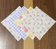保育園準備に⭐︎ダブルガーゼハンカチ4枚セット　新品