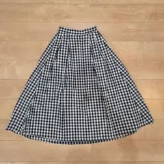 URBAN RESEARCH　DOORSチェックフレアロングスカート