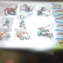 仮面ライダー バイクセット （6体）1号、2号、V3，X，ライダーマン、アマゾン