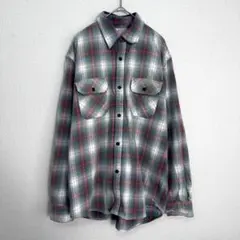 WORK Thruxton チェックシャツ 緑系 サイズL LIV106のサムネイル