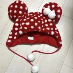 ミニーマウス ファンキャップ 赤 ドット