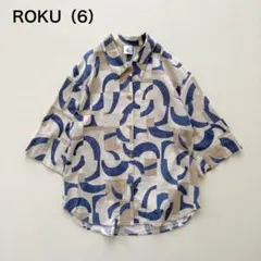 6(ROKU) COTTON KIKA SHIRT オープンカラーシャツのサムネイル