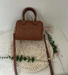 CELINE ブラウンショルダーバッグ