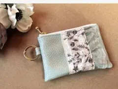 インド刺繍リボン　ちいさなポーチ