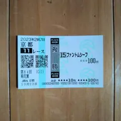 2023年菊花賞　外れ馬券　ファントムシーフ