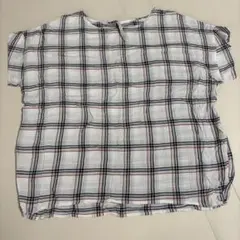 HEART MARKET チェック柄 半袖レーヨンTシャツ レディース Fサイズのサムネイル