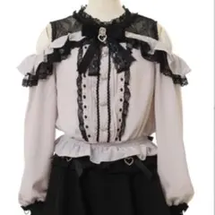 LIZLISA オープンショルダーフリルブラウス 正規品 長袖 タグ付きトップス