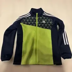 adidas ジャージ ネイビー/ライム　キッズ