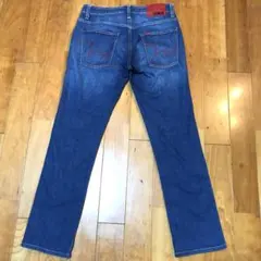 メンズ【美品 エドウィン】30 紺 ストレッチ スキニー デニムパンツ 赤タグ
