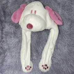 ユニバ スヌーピー 被り物 ぴょこ耳ぬいぐるみハット