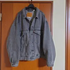 Levi's STAY LOOSE ブラック デニムジャケット ダークグレー