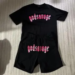 god savage Tシャツ＆ショートパンツセット メルカリ