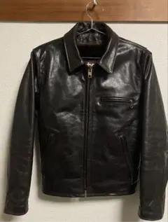 t*G様 【所ジョージ着用】LEATHER BOMU レザージャケット 馬革 黒