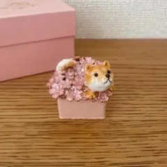 美品❤︎カエルのコポー COPEAU 桜リース&桜色カエルお花見 2体セット 