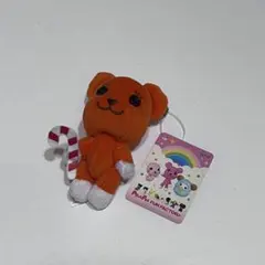 PostPet モモ ぬいぐるみ マスコット キャンディ 平成レトロ オレンジ色