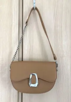 【MAISON BREEZE】ハーフムーン ミニショルダー　 チェーンバッグ