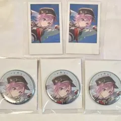 にじさんじ 夕陽リリ チェキ 缶バッジ