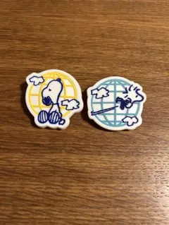 【スヌーピーのクリップ】2個セット ゴム素材
