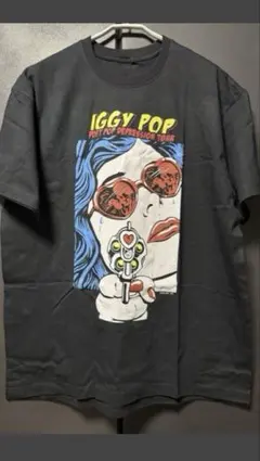 ★新品　Iggy Pop 長袖Tシャツ Lサイズ ブラック イギー・ポップ Iggy Pop 音楽Tシャツ ロックTシャツ バンドT