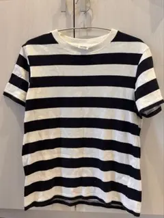 champion チャンピオン　ネイビーホワイトTシャツ　キッズ　メンズ　XS