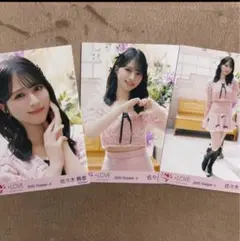 ＝LOVE 佐々木舞香 生写真 ラブソングに襲われる コンプピンクニット