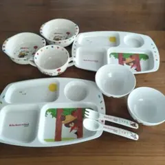 子供、幼児用食器まとめ売り　くまのがっこう　メイシー