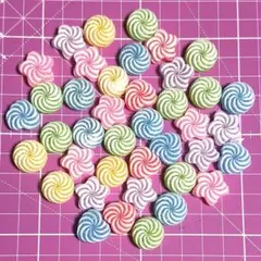 【新品】デコパーツ プラパーツ キャンディー シュガー 40個 まとめ売り