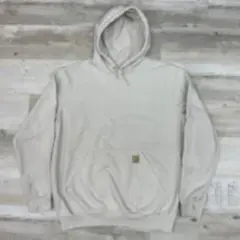 ウ*ー様 古着 Carhartt カーハート ロゴ パーカー L スウェット ス