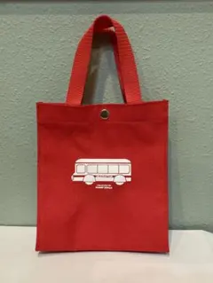 当時物 ミスドmisdoトートバッグ赤 オサムグッズ 原田治 ミスタードーナツ