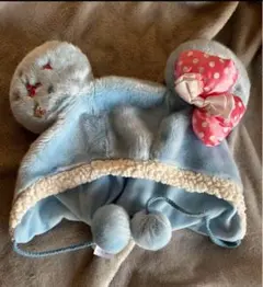 【当日発送‼️】ディズニーファンキャップ　ミニーちゃん　水色