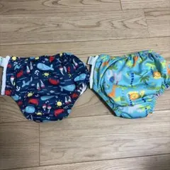 スイムパンツ ベビー水着2点セット（クジラ・動物柄）