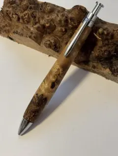 極上杢】こぶた工房 マーブルウッド シャープペンシル クリップ傷なし