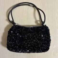 SHEIN スパンコール ショルダーバッグ ブラック