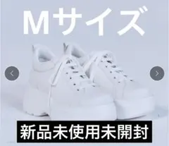 platform sneaker 厚底スニーカー ホワイト M 新品未使用