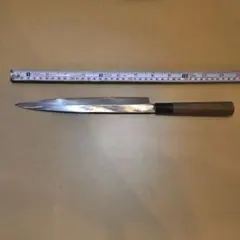 包丁　柳刃　尺　鏡面仕上げ　切味抜群　箱付　未使用品 包丁 柳刃 尺 本職用 鏡面仕上げ 切味抜群 箱付 未使用品 - メルカリ