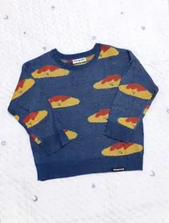 新品 mimorand ミモランド オムライス柄 セーター ニット 110