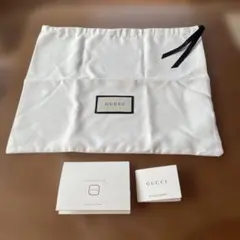 GUCCI ホワイト サテン ショッパー