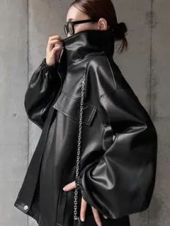 フェイクレザージャケット