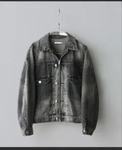 wym DENIM CROPPED ZIP TRUCKER JK