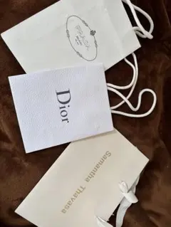 ショップ袋 3点セット Prada Samantha Thavasa Dior