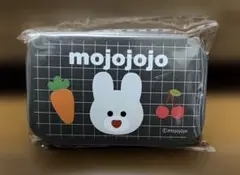 未開封　mojojojo　ミニ缶　立体シール入り モノクロ　ウサギ　シール