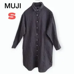 【美品】 MUJI ムジ ［S］ ワンピース リネン レディース ブラック