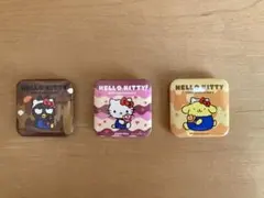 ハローキティ 50周年記念 ×サーティワン　オリジナル缶バッチ 3個セット