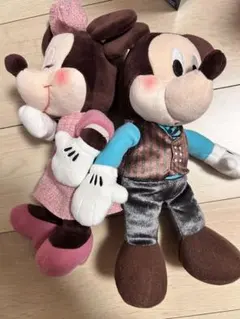 ミッキー＆ミニールビー＆ミントショコラ ペアぬいぐるみ送料込み最終値下